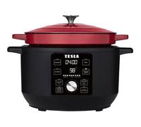Marmite multifonctionnelle - TESLA - MC600 - 5,6 L - 1500 W - Noir et Rouge