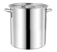 Marmite pour aliments en acier inoxydable de qualité alimentaire de 10 litres avec couvercle - Ustensiles de cuisine à induction résistants à la rouille avec poignée - Grand pour cuisiner