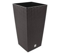 Prosperplast Pot avec insert RATO SQUARE DRTS400 aspect rotin Umbra