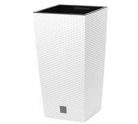 Marmite Rato de 11,4 litres avec insert 20 x 20 x 37,6 cm en blanc