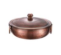 Marmite rétro en cuivre - Plaque de Cuisson à Induction de 30 cm, idéale pour Le shabu-shabu, Parfaite pour Les Repas en Famille ou au Restaurant, et Un Produit Phare de Slish Kitchen.