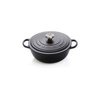 Marmite Signature Ronde En Fonte Emaillée, 32cm, Noir