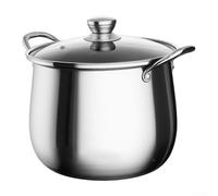 Marmite Soupe Acier Inoxydable 22cm 5.5L Grande Capacité(22cm) | Acier inoxydable pour premium, 5.5L capacité idéale, parfait bouillons, viandes, volailles, familles