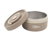Marmite Thermique 420 Ml En Acier Inoxydable 304 Double Couche Portable De Forme Ronde RéCipient à DéJeuner Thermique Type D'isolation Pour Café Foncé