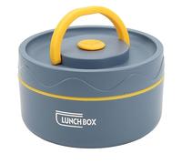 Marmite Thermique Portable 420 Ml Double Couche en Acier Inoxydable 304 de Forme Ronde, Récipient à Déjeuner Thermique pour Profiter de Repas Chauds N'importe où (Style isolé,