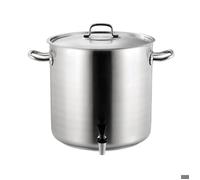 Marmite Traiteur avec Couvercle et Robinet 28 à 45 cm - Pujadas - Gris - l280- L1- P280- h280- Inox