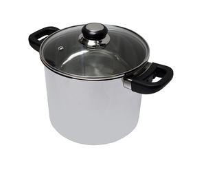 Marmite traiteur en inox avec couvercle en verre 28 cm Baumalu