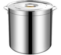 Marmite Traiteur, Marmite en Inox Avec Couvercle, à Soupe de Grande Capacité, Robuste La Cuisson de Ragoût Soupe Mijotée Seau, 6L