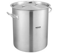 Marmite Traiteur - Vevor - Casserole De 39,7 L Avec Couvercle, Diamètre 35 Cm, Hauteur 41 Cm,Inoxydable,Avec Poignée Et Filtre