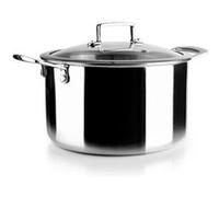 IBILI - Marmite tricouche Triply Natural 24 cm, acier inoxydable, convient pour induction, sans antiadhésif