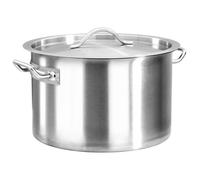 Marmite - VIDAXL - 24 L - Acier inoxydable - 36x24 cm - Couvercle inclus