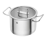 ZWILLING Casserole à sauce Pro 6,2 L – acier inoxydable, ronde, couvercle en verre, argent