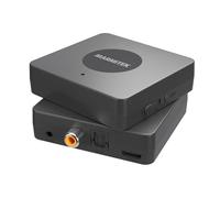 Marmitek BoomBoom 55 HD - Transmetteur Bluetooth TV aptX HD Low Latency | Émetteur audio Bluetooth pour 2 casques, aptX Adaptive, Toslink, coaxial, jack 3,5 mm, USB-C et Plug & Play
