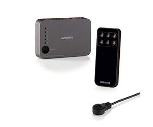 Marmitek Connect 350 UHD 2.0 - Switch HDMI 4K60 5 entrées 1 Sortie HDR | Commutateur HDMI 2.0 pour TV et vidéoprojecteur, HDR, HDCP 2.2, 18 Gbit/s, commutation automatique, IR et télécommande