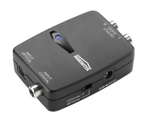 Marmitek Connect DA21 - Convertisseur DAC Audio numérique vers analogique | Convertit Toslink ou coaxial vers stéréo RCA L/R, 192 kHz, 24 bit, LPCM, Plug & Play pour TV et amplificateur