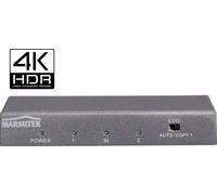 Marmitek Split 612 UHD 2.0 2 ports Répartiteur HDMI Lecture 3D possible, boîtier métallique, compatible avec l'ultra HD, av