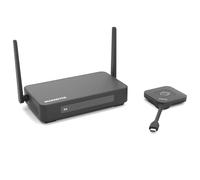 Marmitek Stream 4K Pro KIT 1TX/1RX - Système de présentation HDMI 4K sans Fil - sans Logiciel ni Wi-FI - Dongle USB-C & récepteur, écran partagé, Touchback, PoE - Double HDMI - BYOD mirroring