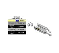 Arrow Silencieux Thunder Aluminium Inox Argenté Homologué Kawasaki Z 1000 2010-2020