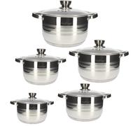 Ensemble de 5 Marmites en Inox Cheffinger