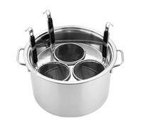 Marmites en acier inoxydable avec passoire, ensemble d'inserts 3/4/5 trous, for cuisine et restaurant(3,A)