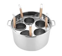 Marmites en acier inoxydable avec passoire, ensemble d'inserts 3/4/5 trous, for cuisine et restaurant(5,D)