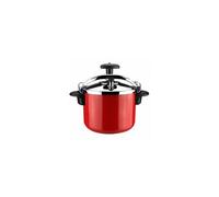 Magefesa Castell - Autocuiseur Traditionnel Rouge 6L, Acier Inoxydable 18/10, Toutes les Cuisinières, Induction Totale, Cuisine Saine, Bouton Rotatif