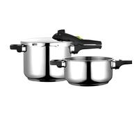 Autocuiseur 6 + 4 L, Induction, Acier Inoxydable 18/10, 2 Niveaux de Pression, FAGOR, Fagor Rapid Xpress 6/4, , Argent Argent G