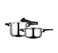 Autocuiseur 6 + 4 L, Induction, Acier Inoxydable 18/10, 2 Niveaux de Pression, FAGOR, Fagor Rapid Xpress 6/4, , Argent Argent G