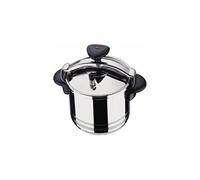 Magefesa Inoxtar - Autocuiseur Traditionnel 10L, Acier Inoxydable 18/10, Induction, Cuisson Saine, Bouton Rotatif, Fond Thermo-Diffuseur 5 Couches