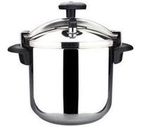 Magefesa Star Recta - Autocuiseur Traditionnel 12L, Acier Inoxydable 18/10, pour Tous Types de Cuisinières, Induction, 3 Systèmes de Sécurité
