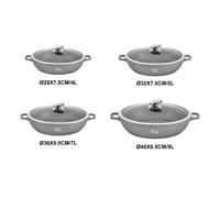 Marmites/Faitouts - ROYAL SWISS - 5L - Antiadhésif - Pierre - Tous feux compatibles