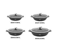 Marmites/Faitouts - ROYAL SWISS - 4L - Antiadhésif résistant - Pierre - Tous feux compatibles