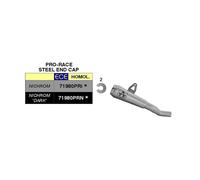 Marmitta ARROW Slip-On Pro-Race Nichrom Pour Honda CBR RA ABS 500 2024-2026
