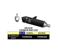 Marmitta ARROW Slip-On Veloce En Aluminium Pour Triumph Tiger 900 2024 Noir