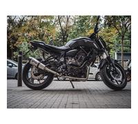 Marmitta Complète GPR Racing Titanium Grise Pour Yamaha MT07 2017-2020