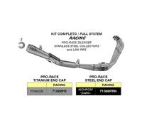 Marmitta Complète Racing ARROW pour Honda CBR RA ABS 650 2024-2026 Gris