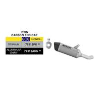 Marmitta Slip-On ARROW Icon Titane 321 YZF R3 2025-2026 Terminale