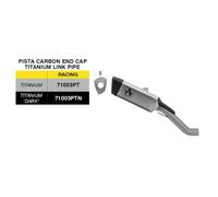Marmitta Slip-On ARROW Piste Titane Pour APRILIA RSV 4 R 1000 2025-2026