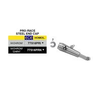 Marmitta Slip-On ARROW Pro-Race Nichrom Pour Yamaha YZF R3 2025-2026, Terminale