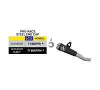 Marmitta Slip-On ARROW Pro-Race Noire Nichrom ECE Pour Honda CBR R 500 2024-2026