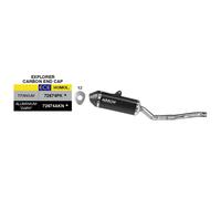 Marmitta Type Slip-On ARROW Explorer Noir Alu Pour Suzuki DR Z SM 2025-2026