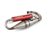 Marmitte Stage6 Pro Replica MK2 Rouge Pour Yamaha 50 BWS 1991-2016