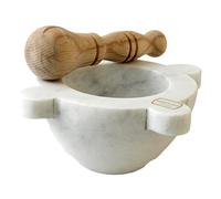 MARMO IN MRM320130 Mortier, 16 cm, H.09 Marbre, blanc, avec pest