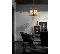 Marmo Plafonnier suspendu moderne doré