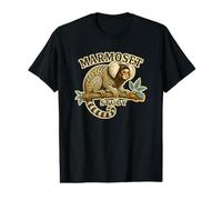 Marmoset Study Ouistiti Commun Histoire Naturelle T-Shirt Graphique avec Valeur