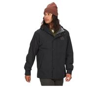 Marmot 78 All Weather Parka, Veste de pluie imperméable, manteau de pluie coupe-vent, coupe-vent hardshell pliable respirant, idéal pour la randonnée et le vélo, Homme, Black, XL