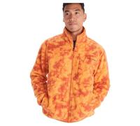 Marmot Aros Printed Fleece Jacket, Veste polaire chaude,veste d’extérieure entièrement zippée, polaire respirant et coupe-vent, Homme, Tangelo Ice Dye, M