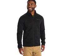 Marmot Drop Line Jacket, Veste polaire chaude, veste molleton respirante et résistante au vent, veste outdoor, Sweat à capuche zippé, Black, S Homme