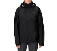 Marmot Femme Precip Eco Jacket, Veste Imperméable, Veste de Pluie Légère à Capuche, Imperméable Coupe-Vent, Coupe-Vent Respirant, Adapté pour la Course et la Randonnée, Black, L