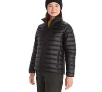 Marmot Femme Wm's Highlander Jacket, Veste chaude en duvet, manteau d'hiver isolé, doudoune respirante, veste d'extérieur légère et empaquetable, coupe-vent, Black, XS